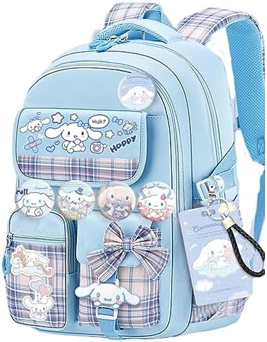 Vivixilan Kawaii Backpack with 18Pcs Accessories Anime Cartoon Anti-Theft Travel Aesthetic New Semester Gifts Bag with Cute Pins (blue) post thumbnail image