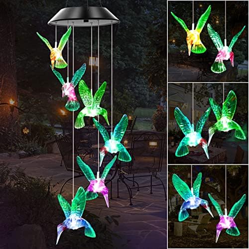 WENANA Green Hummingbird Solar Wind Chimes Color Changing Lights Outdoor, Best Gifts for Mom Grandma Women Wife Aunt Daughter Sister, Unique Mobile Wind Chime, Gardening Yard Decorations post thumbnail image