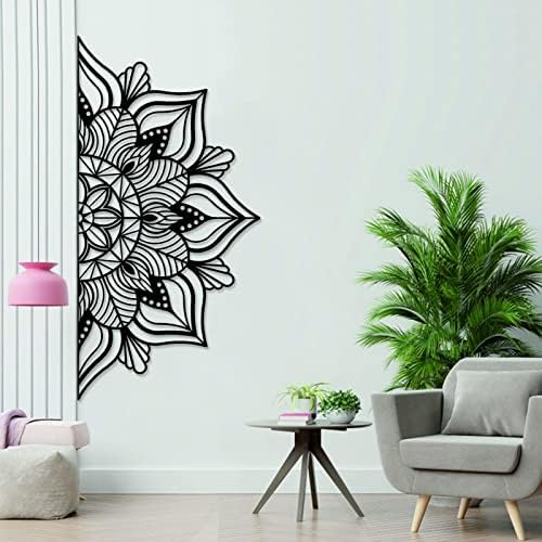 Resama Large Metal Mandala Wall Decor, Unique Lotus Flower Wall Art, Suitable for Office and Home Indoor and Outdoor Decoration (Black) post thumbnail image