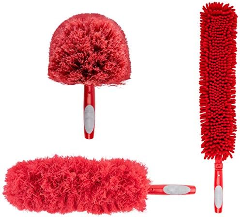 Miloo Duster Kit – 3 Pack Assortment of Dusting Kit Extension Pole Attachments – Cobweb Corner Duster, Microfiber Feather Duster and Flexible Ceiling Fan Duster (Extension Pole not Included) post thumbnail image