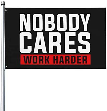 Nobody Cares Work Harder Flag 3×5 Ft Double Sided – Gym Banner Sport Inspirational Wall Decor Funny Garden Flags for College Dorm Room Home Outdoor Decoration post thumbnail image