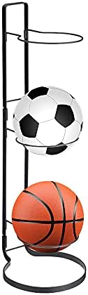 Basketball Ball Storage Rack, 3 Tier Cube Ball Storage Holder, Freestanding Garage Sport Equipment Organizer Innovative Indoor Removable Vertical Display Stand for Volleyball Football Basketball post thumbnail image