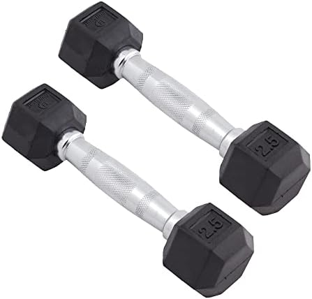 Body Sport Rubber Encased Hex Dumbbell Weight, Pair – Dumbbells for Exercises – Strength Training Equipment – Home Gym Accessories – Weight Training post thumbnail image