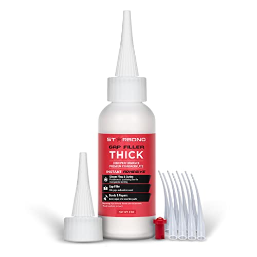 Premium Grade Cyanoacrylate (CA) Super Glue by STARBOND”Gap Filler” Thick 2000 CPS Viscosity Adhesive for Carpentry, Woodworking, Hobby Models, Archery Fletching (Thick, 2 Ounce) post thumbnail image