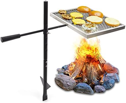 WISE MOOSE Campfire Grill Grate Over Fire Pit – Fire Pit Grill Grate Over Fire Pit, Campfire Cooking Grate, Campfire Grill Adjustable, Firepit Grill Rack Tripod, Campfire Grate Over Fire Pit Camp Fire post thumbnail image