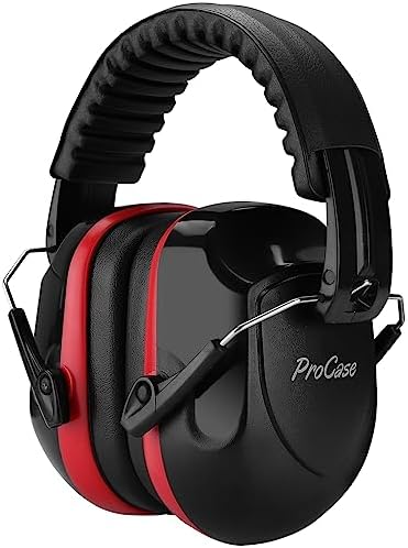 ProCase Noise Reduction Safety Ear Muffs, Hearing Protection Earmuffs, NRR 28dB Noise Sound Protection Headphones for Shooting Gun Range Mowing Construction Woodwork Adult Kids -Red post thumbnail image