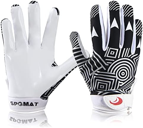 SPOMAT Youth Football Gloves Kids Silicone Grip Receiver Gloves for Kids with Super Stick Ability for Best Game Experience post thumbnail image