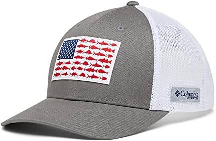 Columbia unisex-adult Pfg Fish Flag Mesh Snap Back post thumbnail image