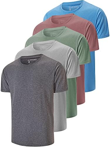 5 Pack Men’s Dry Fit T Shirts, Athletic Running Gym Workout Short Sleeve Tee Shirts for Men post thumbnail image