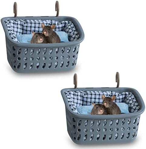 JWShang 2 Rat Hammock for Cage Chew Proof, Rat Warm Bed, Small Animal Hanging Hammock, Rat Cage Accessories for Small Animals Rat, Mouse, Guinea Pig, Chinchilla, Sugar Glider, Ferret (Large) post thumbnail image