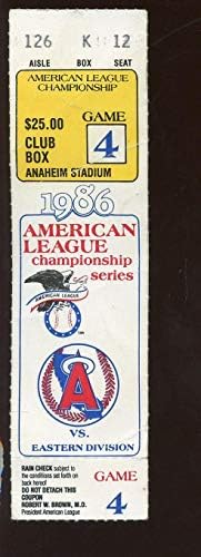 1986 ALCS Ticket Stub Boston Red Sox at California Angels Game 4 – MLB Unsigned Miscellaneous post thumbnail image