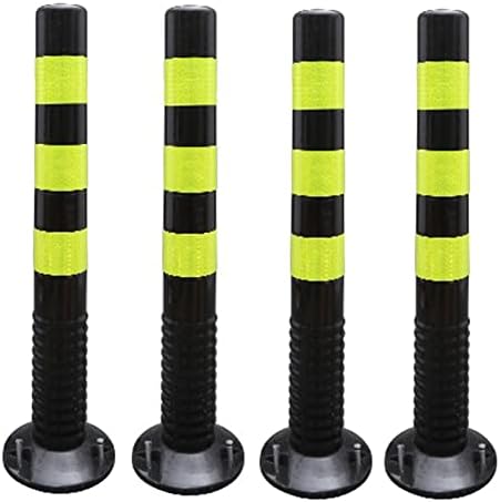 Traffic Delineator Post Delineator Safety Cone Post Flexible Parking Bollard Post Security Post Barrier for Traffic Control/ Driveway, Replacement Plastic Traffic Cone Visual Barrier Colum, Indoor Out post thumbnail image