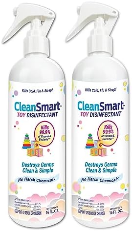 CleanSmart Toy Disinfectant Spray Kills 99.9% of Viruses and Bacteria, Rinse Free, 16 oz Bottle, (Pack of 2) post thumbnail image