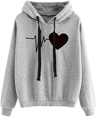 YOTQUSKI Cute Hoodies for Teen Girl 2023 Fall Fashion Sweatshirt Heart Print Pullover Tops Casual Long Sleeve Hooded Blouses post thumbnail image