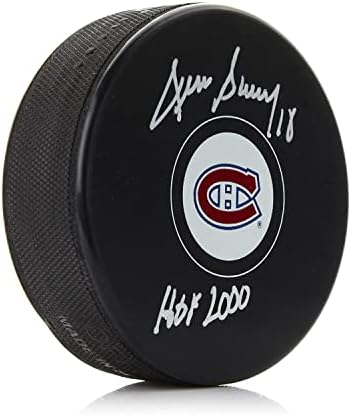 Denis Savard Signed Montreal Canadiens Hockey Puck with HOF note – Autographed NHL Pucks post thumbnail image