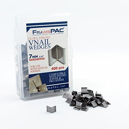 FramePac V Nails for Picture Frames Hardwood 7mm (1/4 Inch) [400 V-Nail Pack, Loose] – (for use in Manual V Nailer for Picture Framing, Hand V Nailer for Picture Frames, Manual Picture Frame Joiner) post thumbnail image