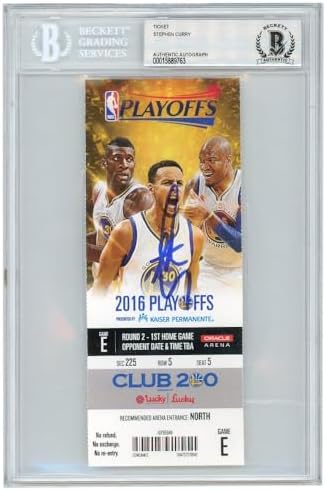 Stephen Curry Autographed 2016 NBA Playoffs Game E Ticket BAS post thumbnail image