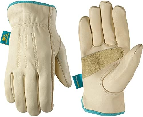 Wells Lamont Women’s Water-Resistant Leather Work Gloves | Puncture Resistant, Reinforced, HydraHyde | Medium (1167M), Tan post thumbnail image