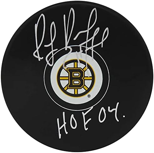 Ray Bourque Signed Boston Bruins Logo Hockey Puck w/HOF’04 – Autographed NHL Pucks post thumbnail image