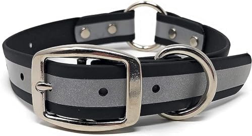 Regal Dog Products Medium Black Heavy Duty Reflective Dog Collar with Center Ring, Metal Buckle and D Ring | Anti- Adjustable Biothane Waterproof Dog Collar | Other Sizes for Small & Large Dogs post thumbnail image