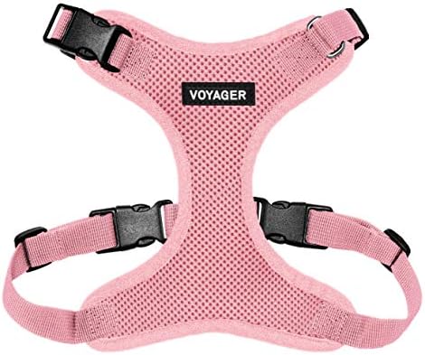 Voyager Step-in Lock Pet Harness – All Weather Mesh, Adjustable Step in Harness for Cats and Dogs by Best Pet Supplies – Pink, S post thumbnail image