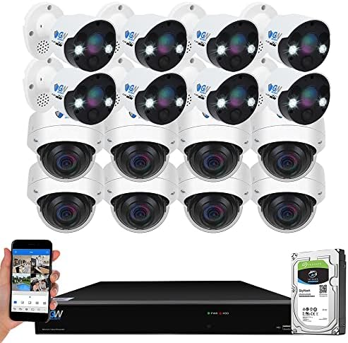 GW 16 Channel 4K NVR 8MP 4K AI Smart Home Security Camera System, (8) Dome and (8) Bullet Built-in Microphone Audio Recording HD 2160P 4K IP PoE Cameras, Face Recognition/Human/Vehicle Detection post thumbnail image