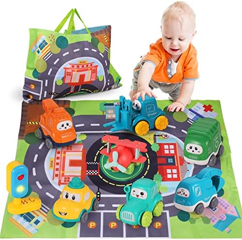 ALASOU 8 PCS Baby Truck Car Toys with Playmat/Storage Bag|1st Birthday Gifts for Toddler Toys Age 1-2|Baby Toys for 1 2 3 Year Old Boy|1 2 Year Old Boy Birthday Gift for Infant Toddlers post thumbnail image