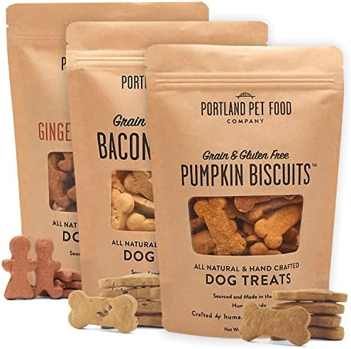 Portland Pet Food Company All-Natural Dog Treat Biscuits Multipack (3 x 5 oz Bags) – Flavor Variety Pack w/ Bacon, Gingerbread & Pumpkin – Grain-Free, Gluten-Free, Human-Grade, Limited Ingredients post thumbnail image