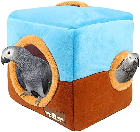 GINDOOR Large Size Parrot Nest House – Winter Warm Bird Snuggle Hut Hanging Birds House Cage Hideaway Cave Bed for Large Birds Amazon Parrots African Grey Cockatoos Macaws post thumbnail image