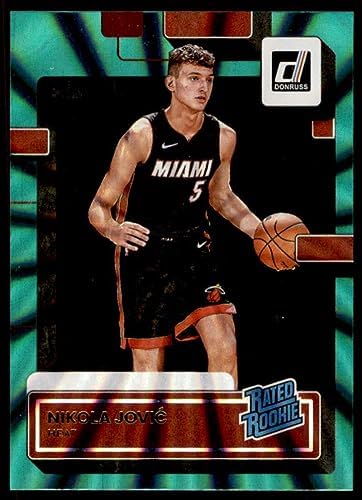 2022-23 Donruss Holo Green Laser #227 Nikola Jovic Rated Rookie RC Rookie Miami Heat NBA Basketball Trading Card post thumbnail image