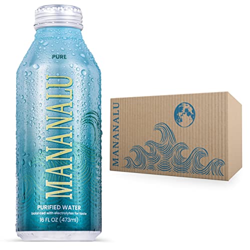 Mananalu Pure Water, Purified Water with Electrolytes in a BPA Free, Eco-Friendly, and Infinitely Recyclable 16 oz. Resealable Aluminum Bottle (12-Pack) post thumbnail image