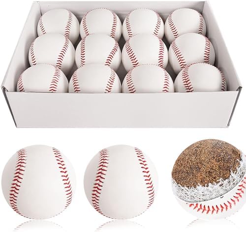 GKK Baseball 12 Pack Balls Training Baseballs 9 inch TeeBall Safety Baseballs for Youth/Kids Baseball Soft Toss, Batting, Fielding, Hitting, Pitching, Practice(One Dozen) post thumbnail image