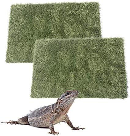 kathson 2pcs Reptile Carpet Terrarium Liner Tortoise Bedding Reptile Substrate Liner Mat Pet Cage Mats Supplies for Lizard Snake Bearded Dragon Gecko Chameleon Turtle Iguana (11.81 X 7.87 in) post thumbnail image