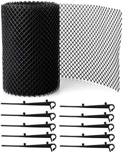 Gutter Guard of 6×6 mm Mesh, Gutter Cleaning Tools 15cm*6M /18cm*8M Gutter Mesh Durable Fabric not Rust or Corrode Plastic Mesh Easy Install Gutters Cover Plastic Drainage Guttering Net (15cm6M) post thumbnail image