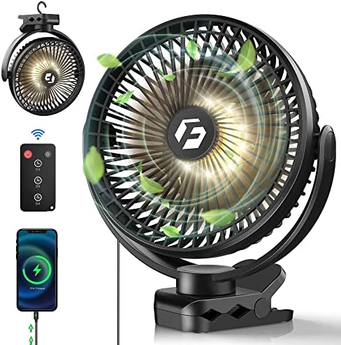 FRIZCOL 12000mAh 8-in Portable Clip On Fan,Battery Operated Camping Fan with lights & Remote post thumbnail image