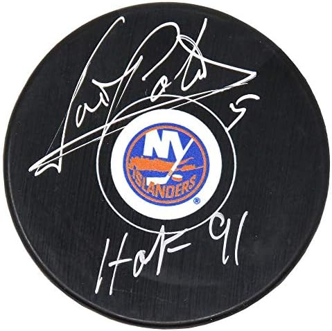 Denis Potvin Signed New York Islanders Logo Hockey Puck w/HOF’91 – Autographed NHL Pucks post thumbnail image