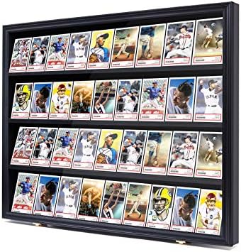 Sports Card Display Case | Baseball and Trading Card Display Case for Collectibles | Graded Card Case | 92% Clear View | Antifade UV Protection | Gold Locks | Fits 36 Pokemon Basketball Cards | Black post thumbnail image