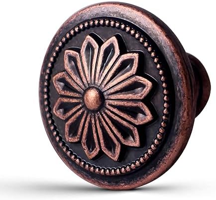 Xlroaafs 4 Pack Antique Copper Kitchen Cabinet Hardware Knobs,1-2/5″ Round Knobs for Cabinets and Drawers Copper,Vintage Copper Knobs for Dresser Drawers Cupboard Bathroom Bedroom Dresser Knob Bronze post thumbnail image