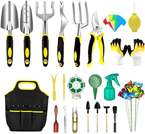 Garden Tool Set, 83 Pcs Gardening Supplies Including Trowel, Transplant, Cultivator, Pruners, Gloves and Bag, Heavy Duty Gardening Tools with Succulent Tools for Gardening Digging, Gardening Gifts post thumbnail image