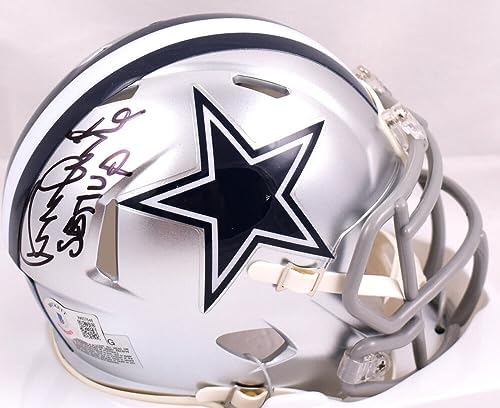 Randy White Autographed Cowboys Speed Mini Helmet w/SB MVP – Beckett W Hologram Black post thumbnail image