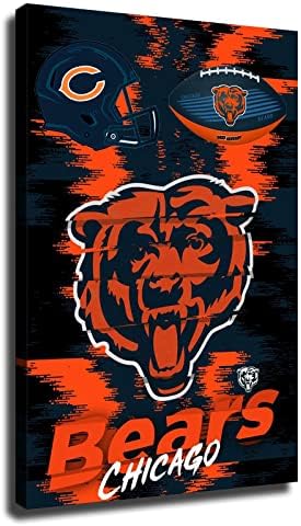 Chicago City Bears American Football Poster Sports Canvas Prints Wall Art Print Decoration Living Room Artwork Poster Bedroom Large Wall Art Picture (Unframed Canvas,8x12inch) post thumbnail image