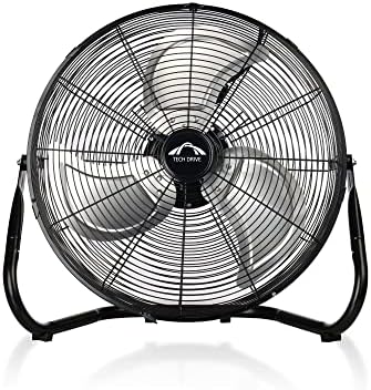 Tech Drive High Velocity Floor Fan,18 inch Heavy Duty Metal Industrial Fans,3 Powerful Speed,360° Adjustable Tilting and All Metal Construction, Black post thumbnail image