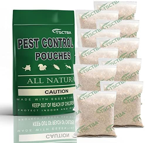 TSCTBA Pest Control Pouches,Peppermint Oil Pest and Rodent Repellent,Mice Repellent,Mouse/Rat/Repellent,Mosquito Repellent,Naturally and Strongly Repel Spider,Roach,Bugs,Insect,Ant, & Other Pests -10P post thumbnail image