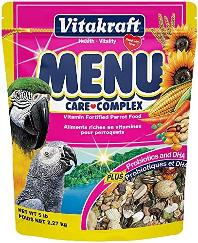 Vitakraft Menu Premium Parrot Food – Vitamin-Fortified – Macaw, Amazon, Conure, and Parrot Food for Large Birds 5 Pound (Pack of 1) post thumbnail image