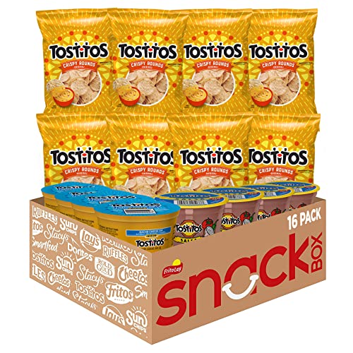 Tostitos Variety Bite Sized Rounds Salsa Cups Nacho Cheese Cups, Chip and Dip Pack, 16 Count post thumbnail image