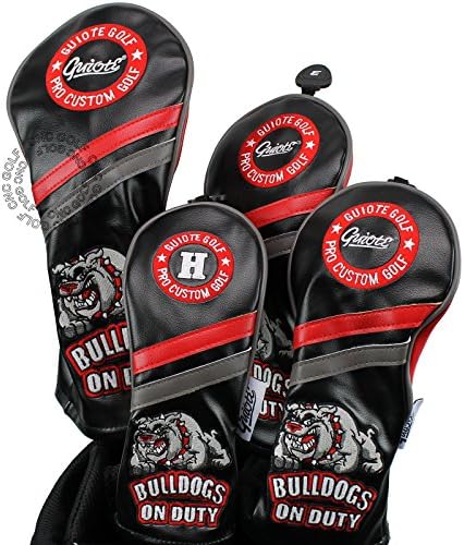 Guiote Bulldog 1 3 5 H Golf Headcover Black Vintage Retro Driver Fairway Wood Hybrid Cover post thumbnail image