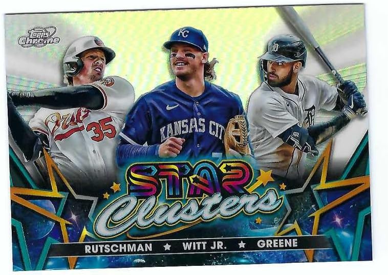 ADLEY RUTSCHMAN Bobby Witt Jr. RILEY GREENE 2023 Topps Chrome Cosmic Star Clusters Rookie Card #SC-6 Baseball RC Baltimore Orioles Royals Detroit Tigers post thumbnail image