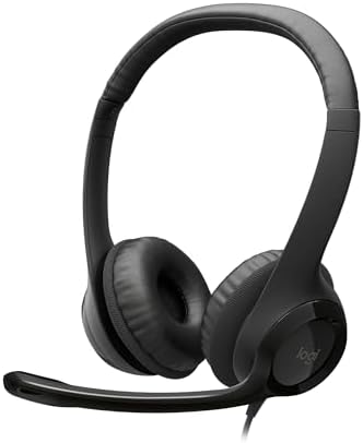 Logitech H390 Wired Headset for PC/Laptop, Stereo Headphones with Noise Cancelling Microphone, USB, In-Line Controls, Works with Chromebook – Black post thumbnail image