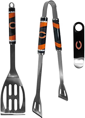 Siskiyou Sports NFL Chicago Bears Unisex 2 pc BBQ Set and Bottle Opener, Team Colors, One Size, (F2BQ005LBO) post thumbnail image