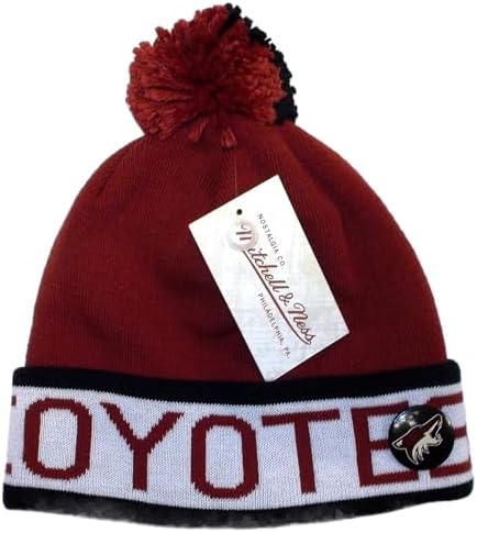 Arizona Coyotes Mitchell & Ness NHL Vintage Block Knit Beanie Toque Hat Cap post thumbnail image